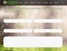 Tablet Screenshot of cleanenvironmentalgroup.com